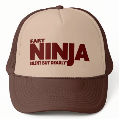 FART NINJA .... SILENT BUT DEADLY TRUCKER HAT by TheBigTees