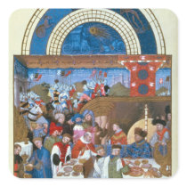 Fascimile of January: banquet scene