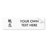 Fascination Kanji bumper stickers