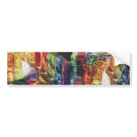"Fascination" Watercolor of Art Glass bumper stickers