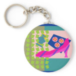 Fashion Bird with High Heel keychains