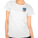 Fashion Character Girls Fitted White Tee Shirt