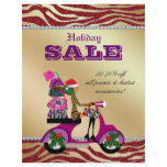Fashion Christmas Sale Flyer Scooter Woman PS