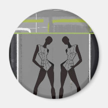 FASHION DANCE FRIDGE MAGNET