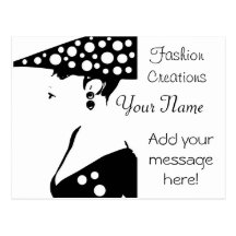 Fashion Designer Advertisement Postcard