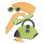 Fashion Finds Round Sticker
