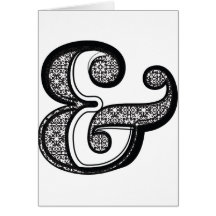 Fashion font, symbol & card
