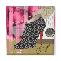 Fashion: "Haute Couture" by Cheryl Daniels Refrigerator Magnet