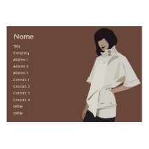 Fashion Merchandiser - Chubby Business Card Template