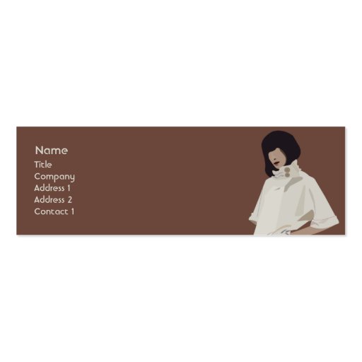 Fashion Merchandiser - Skinny Business Card Template