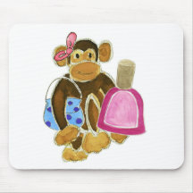 Fashion Monkey Nail Polish Mousepads