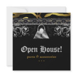 Fashion Party Purse Invitation Lace Gold Diamond