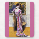 Fashion Plate Mousepad Catalogue Vintage Pink