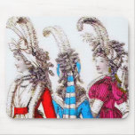 Fashion Plate Mousepad Vintage French Girls
