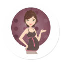 fashion pregnant stickers