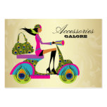 Fashion Purses Jewellery Scooter Peacock Zebra Gol Business Card Template