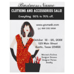 Fashion ~ Red Animal Print Flyer Design