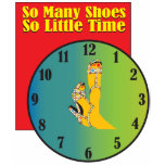 Fashion shoe clock t-shirt