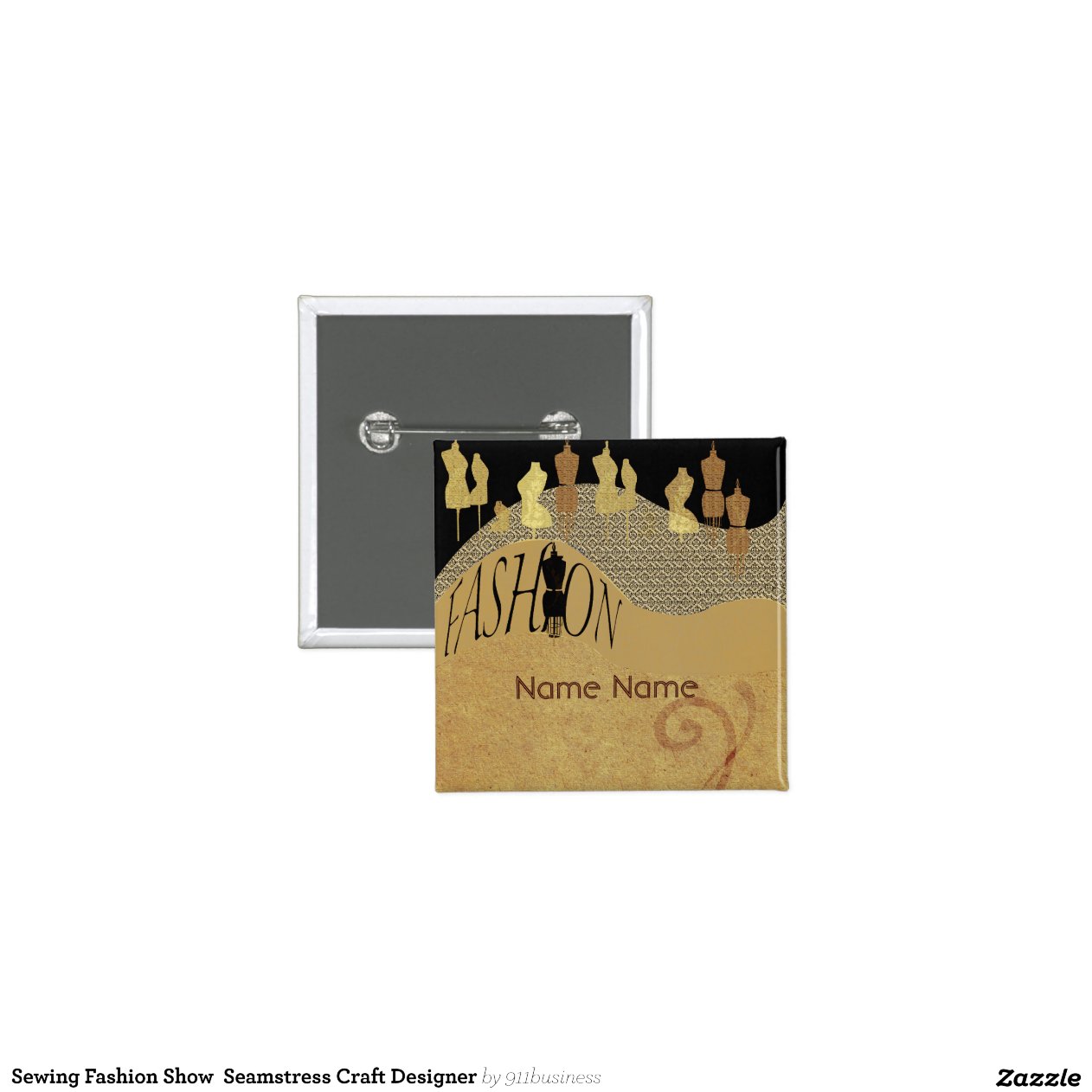 Fashion Show & Fashion Designer Name Tag Zazzle