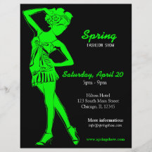 Fashion Show (Lime) Custom Flyer