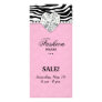 Fashion Zebra Jewels Pearl Heart Lace Pink