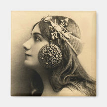 Fashionable Ear Covers Fridge Magnet