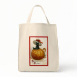 Fashionable Halloween Kitty Tote Bags