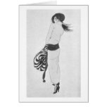 Fashionable Woman, Greeting Card