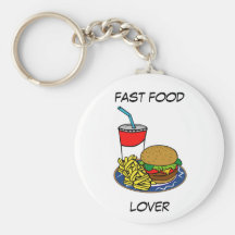 Fast Food- Burger & Fries Key Chain