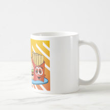 Fast Food Cartoon Mugs