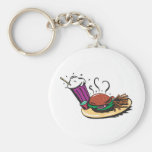 fast food diner meal key chains