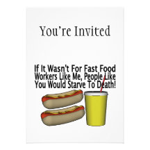 Fast Food Worker Invite