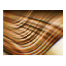 Fast Waves Texture: Golden Brown Motion Trails Postcard