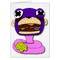 FASTFOOD MONKEY GREETING CARDS