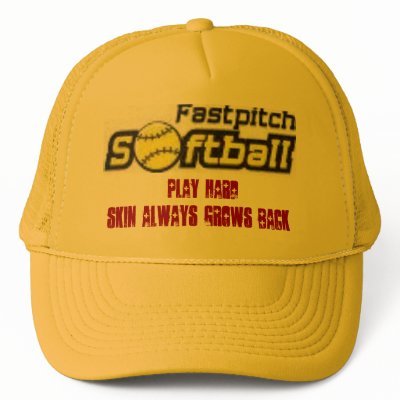 fastpitch-softball-clipart-11_small, Play Hard,... Hats by caribou67