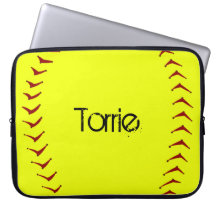 Fastpitch Softball Laptop Sleeve
