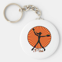 Fastpitch Softball Pitcher Keychain
