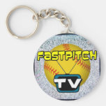 Fastpitch Softball TV Keychain
