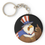 Fat American Eagle Keychain
