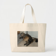 fat cat tote bag