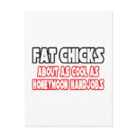 Fat Chicks...Not Cool Post Card