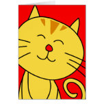 Fat Face Cat Blank Card