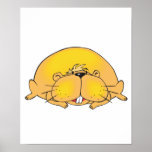 fat lazy hamster posters