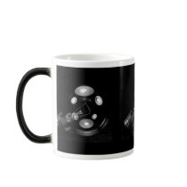FAT LIGHT BULB B&W COFFEE MUG