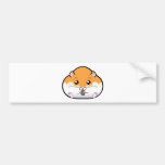 Fat Orange White Syrian Hamster Bumper Stickers
