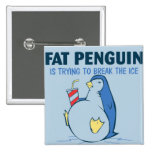 Fat Penguin Ice Breaker Flair Pinback Button