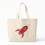 Fat Retro Rocket Ship Red bags
