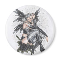 Fatal Rose Angel Magnet