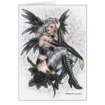 Fatal Rose Angel Note Card