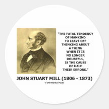 Fatal Tendency Thinking Cause Of Half Their Errors Stickers